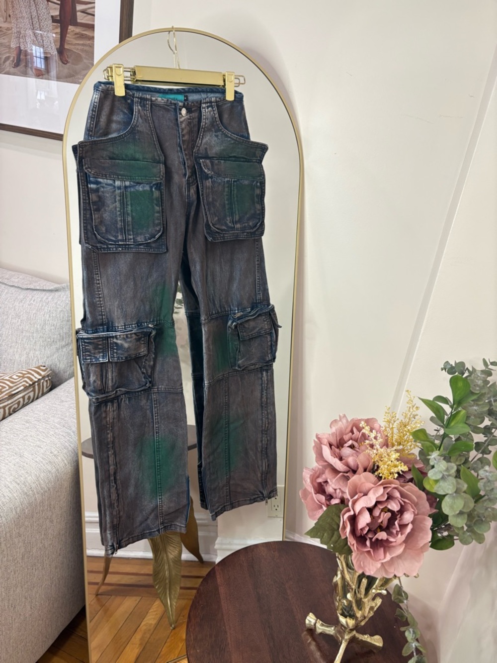 PERSEA denim cargo pants